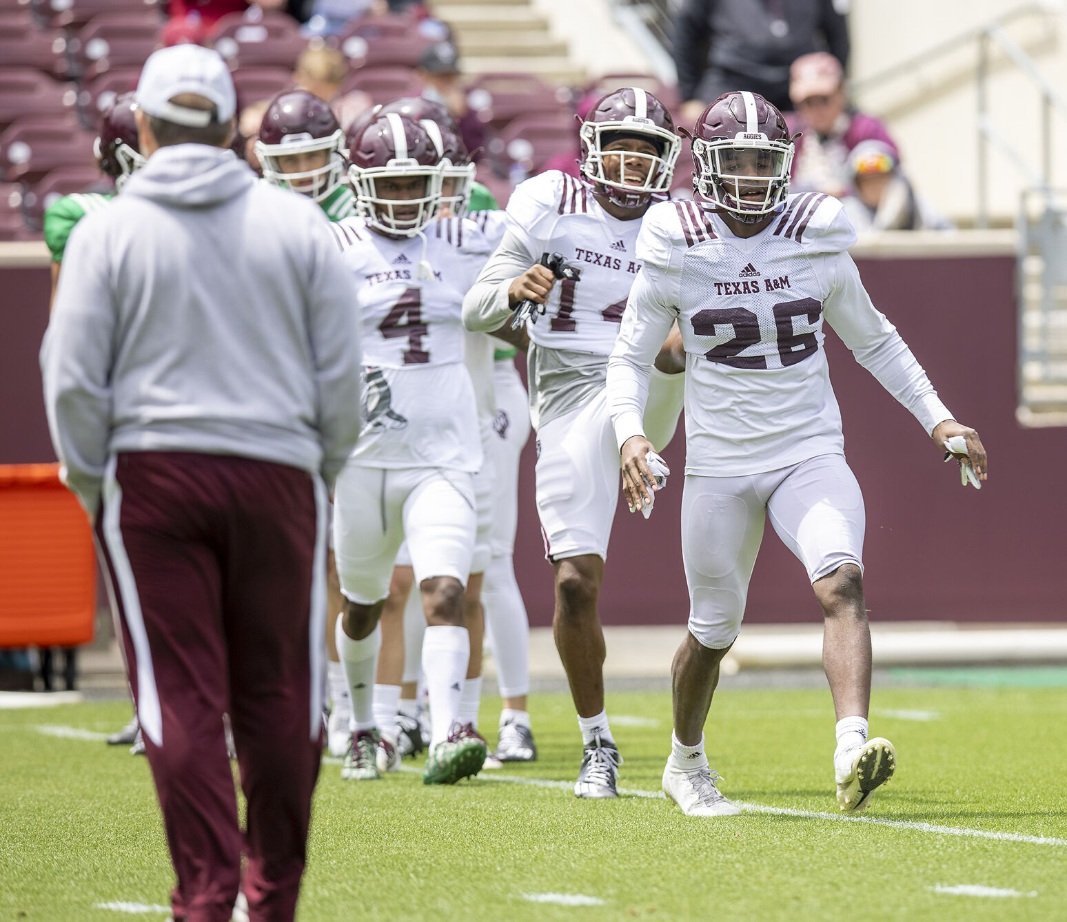 Spring football practice